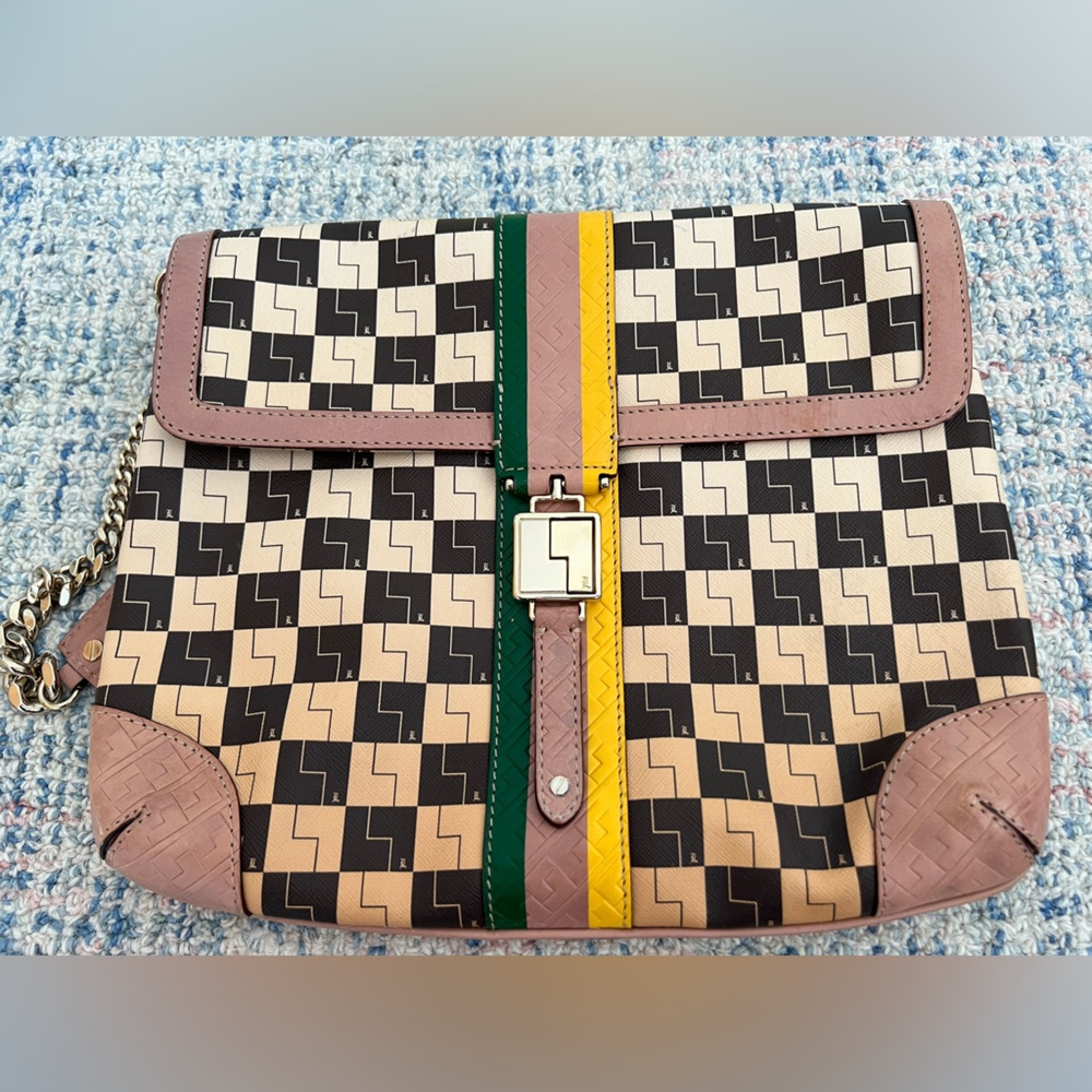 L.A.M.B. Checkered ombré shoulder bag